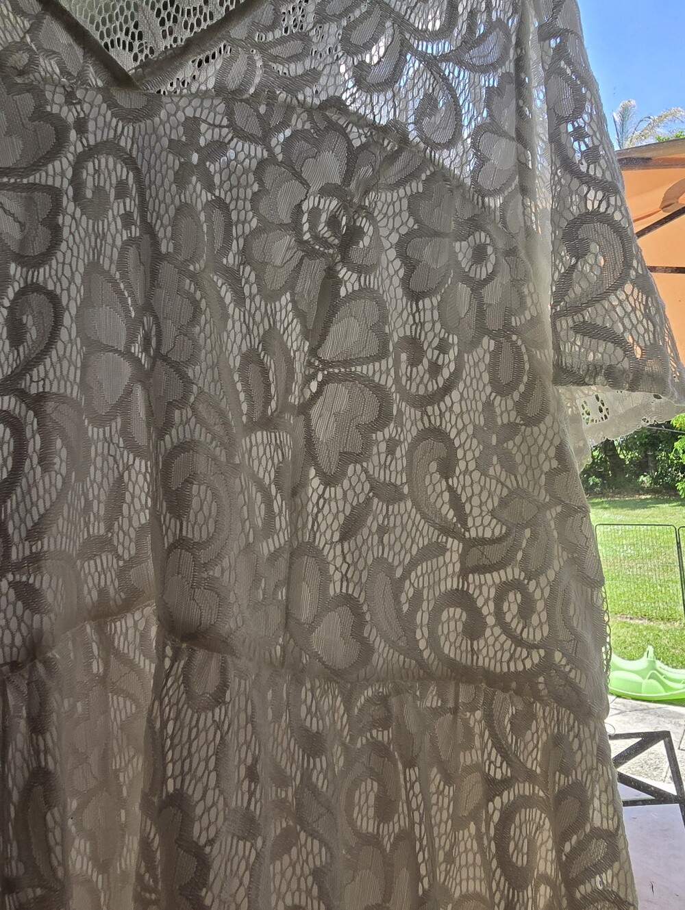 White Lace Maxi Dress - Picture 4 of 6